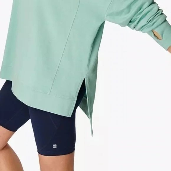 NEW Sweaty Betty SM/Med After Class Sport Oversize Sweatshirt Algarve Green - Picture 4 of 9